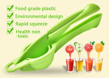 Load image into Gallery viewer, Lemon Squeezer Liquid Portable Multi-Functional Lemon Squeezer Manual Orange Citrus Juicer Home Lemon Clip Squeeze Juice Mini Orange Press Juice Kitchen Tools Manual Fruit Juicer Mini Blender
