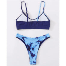 Load image into Gallery viewer, Leopard Bikini Women Swimwear Female Swimsuit Two-piece Bikini Set Comfortable Bathing Suit Swim Lady High Waist Bikini Set For Women Athletic Two Piece Soft Swimsuit Sporty Scoop Neck Bathing Suit

