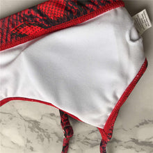 Load image into Gallery viewer, Leopard Bikini Women Swimwear Female Swimsuit Two-piece Bikini Set Comfortable Bathing Suit Swim Lady High Waist Bikini Set For Women Athletic Two Piece Soft Swimsuit Sporty Scoop Neck Bathing Suit
