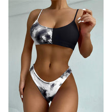 Load image into Gallery viewer, Leopard Bikini Women Swimwear Female Swimsuit Women Two Pieces Scalloped Bikini Set Swimsuits  Bathing Suit Two-pieces Bikini Set Bather Bathing Suit
