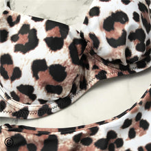 Load image into Gallery viewer, Leopard Bikini Women Swimwear Female Swimsuit Women Two Pieces Scalloped Bikini Set Swimsuits  Bathing Suit Two-pieces Bikini Set Bather Bathing Suit

