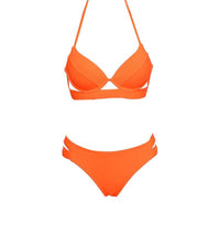 Load image into Gallery viewer, Leopard Bikinis Women Summer Swimsuit Strapless Bandage Bathing Suits Women's Halter Triangle Bikini Bottom Soft Two Piece Swimsuits Low Waist Push Up Bikini Set Swimwear
