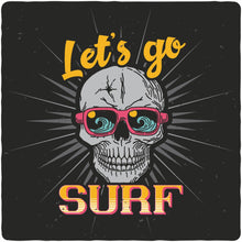 Load image into Gallery viewer, Let`s go SURF Men's Bamboo Viscose/Organic Cotton Short Sleeve Graphic T-Shirt
