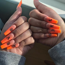 将图片加载到图库查看器，Letter 3D Decals Nail Art Stickers English Old Font Black Number Tattoo Nails Design Water Sliders Manicure Decoration 3D Nail Supplies Holographic Old English Character Nail Self-Adhesive Sticker English Font Design Manicure Decorations Accessories
