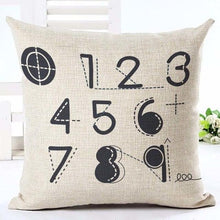 Load image into Gallery viewer, Letter Love Home Cushion Covers Cotton Linen Black White Pillow Cover I Love You Forever and Always Throw Pillow Case Love Letter Pillow Cushion Covers Fashion Home Decor Cover Sofa Bed Nordic Decorative Pillow Case 45x45CM
