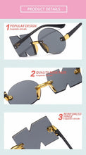 Load image into Gallery viewer, Letter NO Party Rimless Irregular Design Sunglasses For Men/Women Fashionable NO Sunglasses for Kids Oversize &amp; Irregular Design Frameless Polygon Glasses For Children
