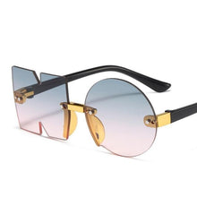 Load image into Gallery viewer, Letter NO Party Rimless Irregular Design Sunglasses For Men/Women Fashionable NO Sunglasses for Kids Oversize &amp; Irregular Design Frameless Polygon Glasses For Children
