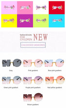 Load image into Gallery viewer, Letter NO Party Rimless Irregular Design Sunglasses For Men/Women Fashionable NO Sunglasses for Kids Oversize &amp; Irregular Design Frameless Polygon Glasses For Children
