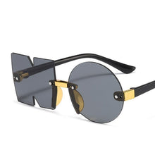 Load image into Gallery viewer, Letter NO Party Rimless Irregular Design Sunglasses For Men/Women Fashionable NO Sunglasses for Kids Oversize &amp; Irregular Design Frameless Polygon Glasses For Children

