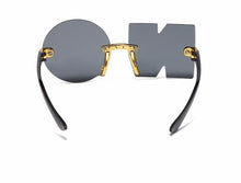 Load image into Gallery viewer, Letter NO Party Rimless Irregular Design Sunglasses For Men/Women Fashionable NO Sunglasses for Kids Oversize &amp; Irregular Design Frameless Polygon Glasses For Children
