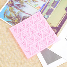 Load image into Gallery viewer, Letters Mold Triangle Alphabet Silicone Baking Mould Cupcake Decorating Tool Fondant Candy Chocolate Gumpaste Nonstick Letters Mold Triangle Alphabet Silicone Baking Mould Cupcake Decorating Tool

