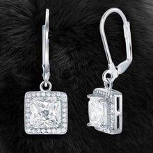 将图片加载到图库查看器，Leverback Elegance Princess Halo Drop Earring
