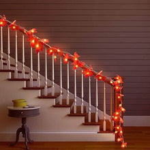 Load image into Gallery viewer, Lighted Fall Garland 40 LED String Light
