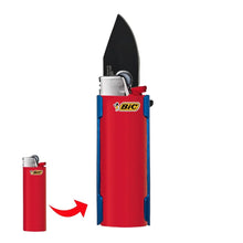 Load image into Gallery viewer, Lighter Holder and Spring Assisted Pocket Knife
