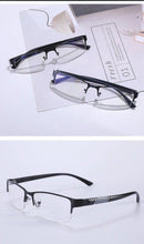 将图片加载到图库查看器，Lightweight Alloy Semi-Rimless Reading Glasses For  Men And Women With Quality Half Frame  Men Reading Glasses  For Men New Retro Eyewear
