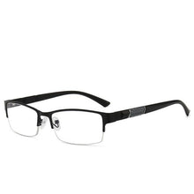 将图片加载到图库查看器，Lightweight Alloy Semi-Rimless Reading Glasses For  Men And Women With Quality Half Frame  Men Reading Glasses  For Men New Retro Eyewear
