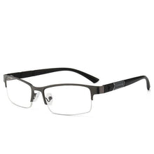 将图片加载到图库查看器，Lightweight Alloy Semi-Rimless Reading Glasses For  Men And Women With Quality Half Frame  Men Reading Glasses  For Men New Retro Eyewear
