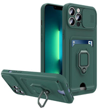 将图片加载到图库查看器，Lightweight Heavy Duty Protective Case With Rotatable Kickstand Ring For iPhone 13 14 Case Magnetic Ring Holder Cover for iPhone 12 11 14 Pro Wallet Card Armor iphone Case
