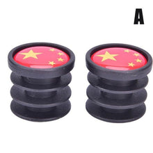 将图片加载到图库查看器，Lightweight Mini Bicycle National Flag Handlebar End Plugs For Mountain Road Bike Bicycle Grips Parts Protective Cover Handlebar Bar End Plugs Plastic Bike Handlebar End Caps For Road Bike Most Bicycle
