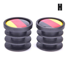 将图片加载到图库查看器，Lightweight Mini Bicycle National Flag Handlebar End Plugs For Mountain Road Bike Bicycle Grips Parts Protective Cover Handlebar Bar End Plugs Plastic Bike Handlebar End Caps For Road Bike Most Bicycle
