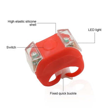 Load image into Gallery viewer, Lightweight Mini LED Silicone Bicycle Front Rear Light Waterproof Mountain Road Bike Cycling Headlight Tail Warning Lamp Silicone LED Bike Light Bike Headlight And Taillight Multi-Purpose Waterproof Bike Light For Cycling
