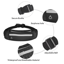 将图片加载到图库查看器，Lightweight Sports Running Waist Bag Unisex Belt Bag Waterproof Fanny Pack Bright Colors Fitness Workout Waist Bag
