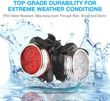 将图片加载到图库查看器，Lightweight USB Rechargeable Bike Light Set Super Bright Front Headlight And Rear LED Bicycle Light 4 Light Mode Options USB Rechargeable Bike Light Set LED Bicycle Front Headlight And Rear Taillight Lithium Battery 650mAh
