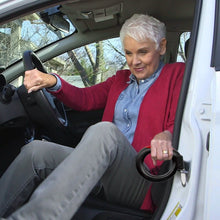 Load image into Gallery viewer, Limited Edition Round Car Cane Mobility and Standing Aid with Built-In Flashlight
