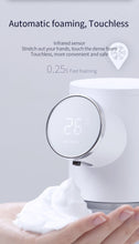 将图片加载到图库查看器，Liquid Soap Dispensers USB Rechargeable Temperature Display Automatic Dispenser Soap Foam Hand Sanitizer Machine Automatic Foaming Soap Dispenser Touchless Rechargeable Sensor Hand Soap Dispenser With Display Suitable For Bathrooms Kitchens Restaurant

