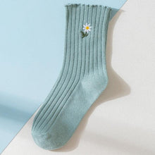Load image into Gallery viewer, Little Flower Socks Girl's Socks Simple Solid Color Socks Women's Long Socks Kawaii Happy And Funny Breathable Socks For Women
