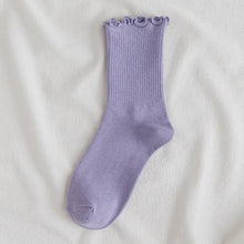 Load image into Gallery viewer, Little Flower Socks Girl's Socks Simple Solid Color Socks Women's Long Socks Kawaii Happy And Funny Breathable Socks For Women
