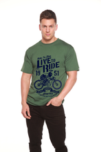 Load image into Gallery viewer, Live To Ride Men's Bamboo Viscose/Organic Cotton Short Sleeve Graphic T-Shirt
