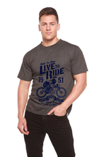 Load image into Gallery viewer, Live To Ride Men's Bamboo Viscose/Organic Cotton Short Sleeve Graphic T-Shirt
