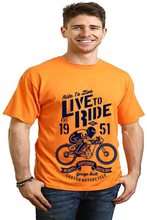 Load image into Gallery viewer, Live To Ride Men's Bamboo Viscose/Organic Cotton Short Sleeve Graphic T-Shirt
