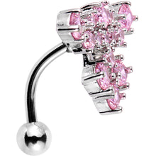 将图片加载到图库查看器，Pink Gem Set Me Up for Sparkle Top Mount Belly Ring
