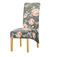 Load image into Gallery viewer, Long Backrest High Elastic Chair Cover European Backrest Seat Cover Home Washable Living Room Restaurant Hotel Party Banquet Dining Chair Cover Stretch Chair Slipcover, Spandex Elastic Removable Washable Chair Seat Covers Protector for Dining Room
