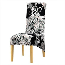 Load image into Gallery viewer, Long Backrest High Elastic Chair Cover European Backrest Seat Cover Home Washable Living Room Restaurant Hotel Party Banquet Dining Chair Cover Stretch Chair Slipcover, Spandex Elastic Removable Washable Chair Seat Covers Protector for Dining Room

