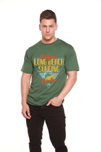 Load image into Gallery viewer, Long Beach Surfing Printed Men's Bamboo Viscose/Organic Cotton Short Sleeve Graphic T-Shirt

