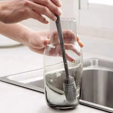 将图片加载到图库查看器，Long-Handle Silicone Cup &amp; Bottle Brush
