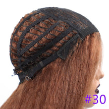 将图片加载到图库查看器，Long Kinky Straight Synthetic Wigs for Black Women Black Brown Blonde Ginger Red White Hair Afro Wigs Synthetic Hair  Wigs For Black Women Cosplay Wigs For Women
