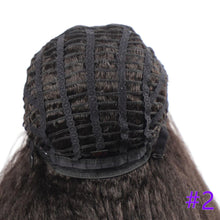 将图片加载到图库查看器，Long Kinky Straight Synthetic Wigs for Black Women Black Brown Blonde Ginger Red White Hair Afro Wigs Synthetic Hair  Wigs For Black Women Cosplay Wigs For Women
