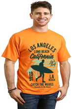 Load image into Gallery viewer, Los Angeles Men's Bamboo Viscose/Organic Cotton Short Sleeve Graphic T-Shirt
