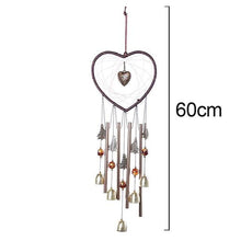 将图片加载到图库查看器，Love Shape Wind Chimes Metal Tube Bell Wind-chimes Decor Hanging Ornaments Dream-catcher Home Garden Decor Hanging Ornaments Craft Gifts For Mom Birthday Celebration

