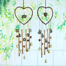 将图片加载到图库查看器，Love Shape Wind Chimes Metal Tube Bell Wind-chimes Decor Hanging Ornaments Dream-catcher Home Garden Decor Hanging Ornaments Craft Gifts For Mom Birthday Celebration
