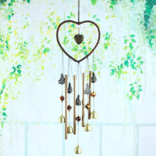 将图片加载到图库查看器，Love Shape Wind Chimes Metal Tube Bell Wind-chimes Decor Hanging Ornaments Dream-catcher Home Garden Decor Hanging Ornaments Craft Gifts For Mom Birthday Celebration
