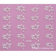 Load image into Gallery viewer, Lovely 3D flower design Water Transfer Nails Art Sticker Decals Girl Women Manicure Tools Nail Wraps Decals Decoration White Feather Lace Flower Leaf Carving Design Exquisite Pattern Nail Art Supplies Self-Adhesive Nail
