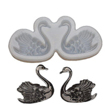 将图片加载到图库查看器，Lovely Couple Swan Shape Silicone Mold  Fondant Chocolate Resin Aroma Stone Soap Mold For Pastry Cup Cake Decorating Kitchen Tool Swan Silicone Fondant Molds Swan Couple Chocolate Mold
