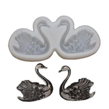 将图片加载到图库查看器，Lovely Couple Swan Shape Silicone Mold  Fondant Chocolate Resin Aroma Stone Soap Mold For Pastry Cup Cake Decorating Kitchen Tool Swan Silicone Fondant Molds Swan Couple Chocolate Mold
