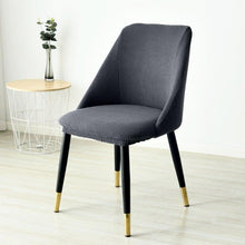 Load image into Gallery viewer, Low-inclined Armrest and Arc Back Chair Cover Washable Removable Seat Cover Polar Fleece Hotel Home Banquet Spandex Stretch Spandex Removable Washable Anti-dust Seat Slipcover Protector For Hotel Office Ceremony Banquet Wedding Party
