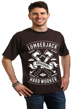 Load image into Gallery viewer, LumberJack Men's Bamboo Viscose/Organic Cotton Short Sleeve Graphic T-Shirt
